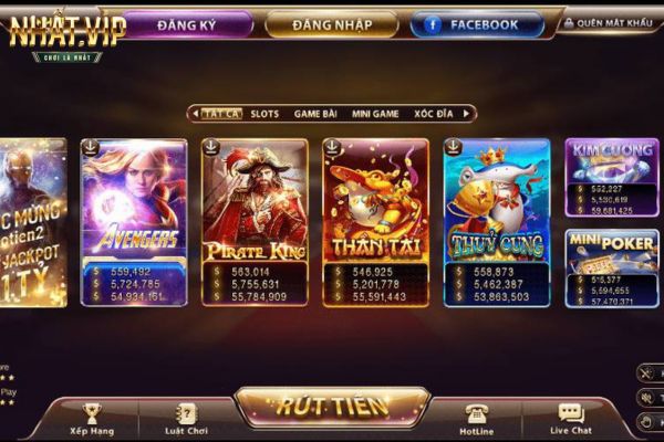 Nhatvip sở hữu kho tàng game đa dạng